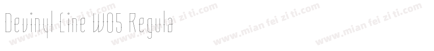 Devinyl Line W05 Regula字体转换